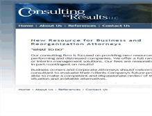 Tablet Screenshot of consultingforresults.com